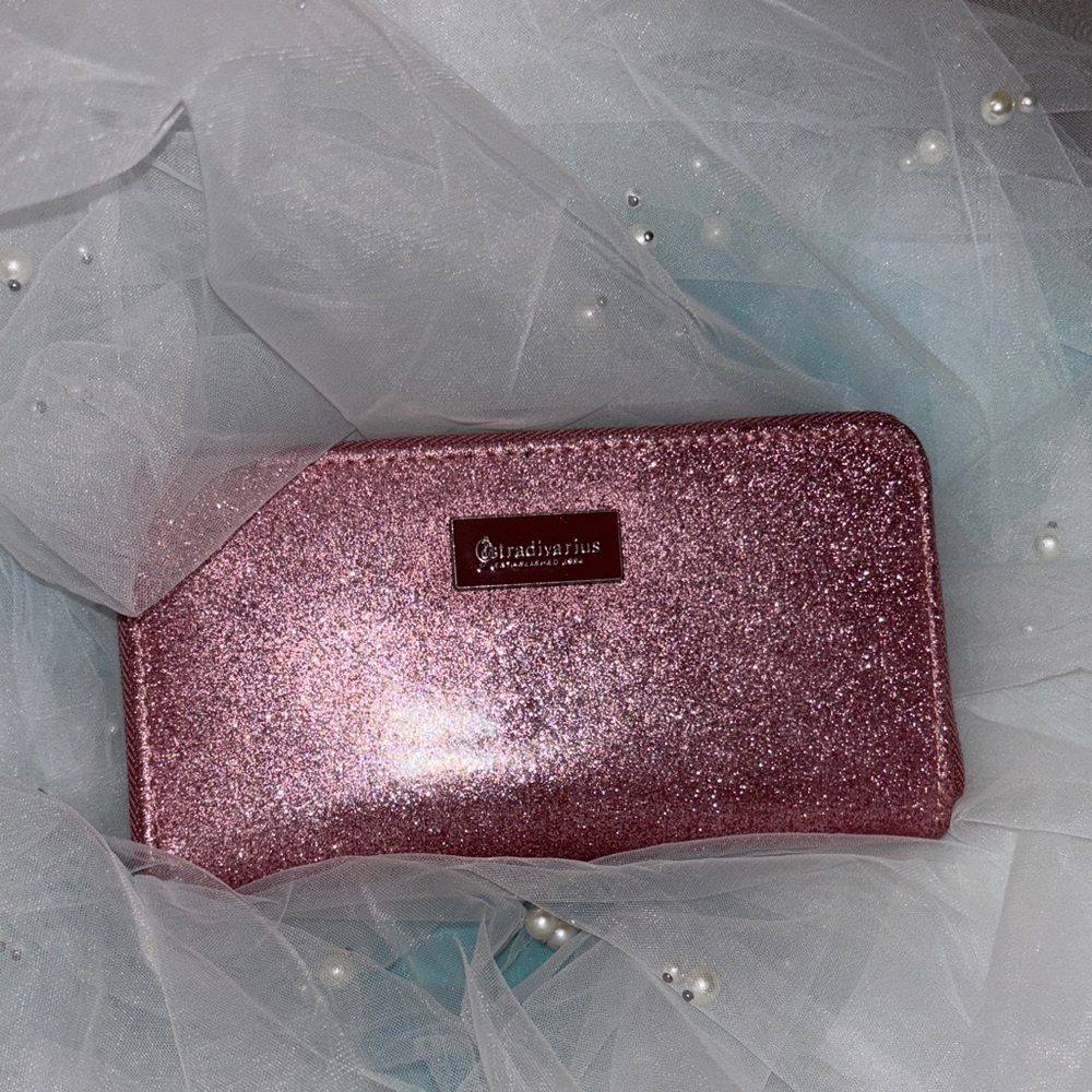 Stradivarius Sparkling Pink Wristlet